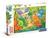 Clementoni puzzle - 24 db - MAXI - Boldog Dínó Oázis