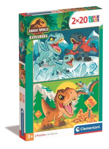 Clementoni - Puzzle 2X20 db -  Jurassic World