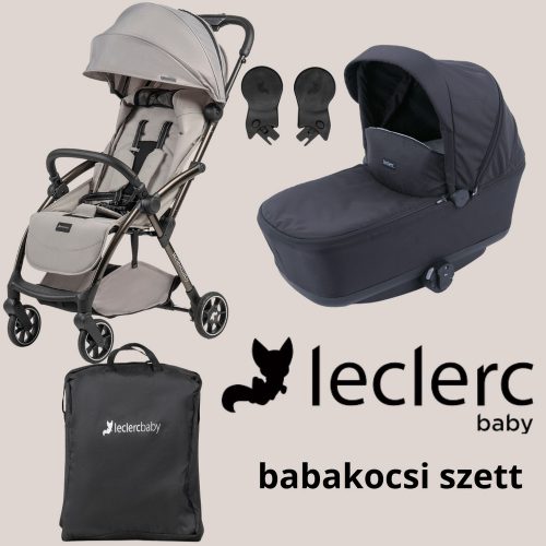 Leclerc Influencer Air babakocsi szett - Violet grey